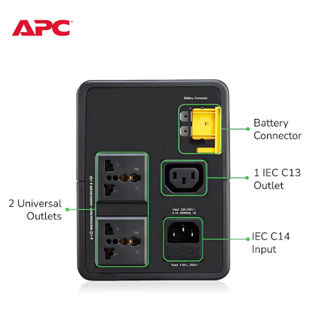 เครื่องสำรองไฟฟ้า APC 900VA 480 วัตต์ รุ่น BVX900LI-MS EASY UPS 3 ช่อง ป้องกัน ไฟตก ไฟเกิน_4